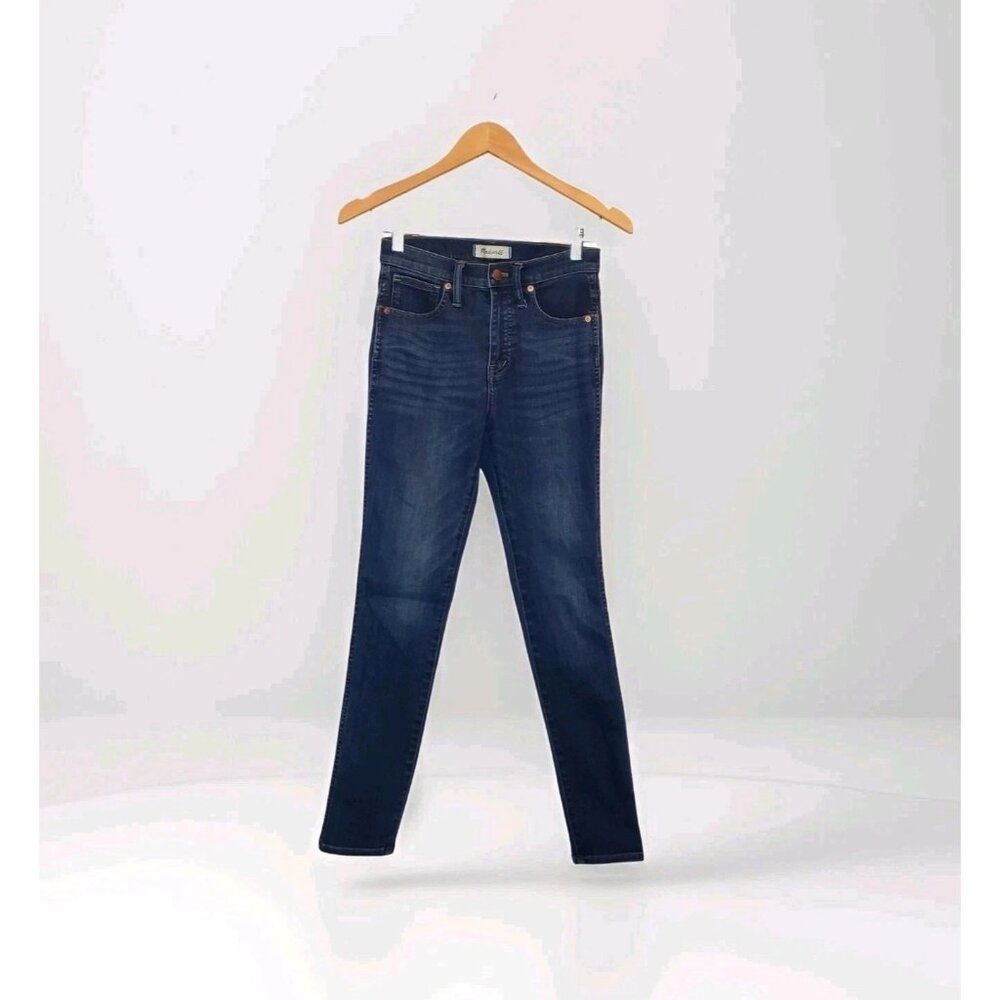 Madewell 10" High-Rise Skinny Jeans in Danny Wash: TENCEL™ Denim Edition Size 25
